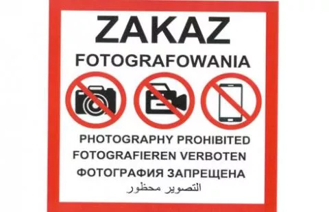 PHOTOGRAPHY BAN